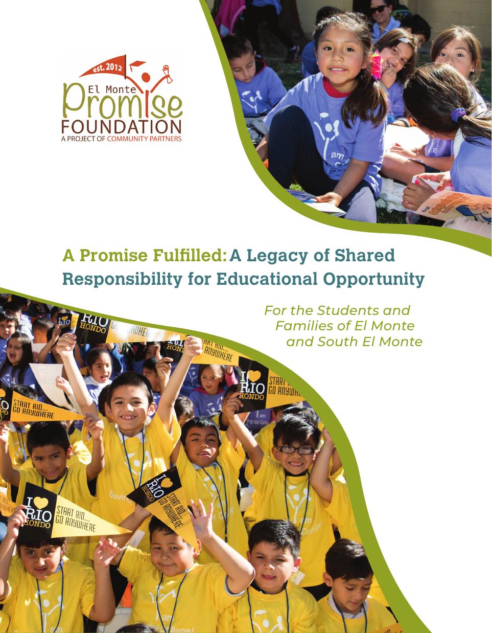 Cover of A Promise Fulfilled: A Legacy of Shared Responsibility for Educational Opportunity