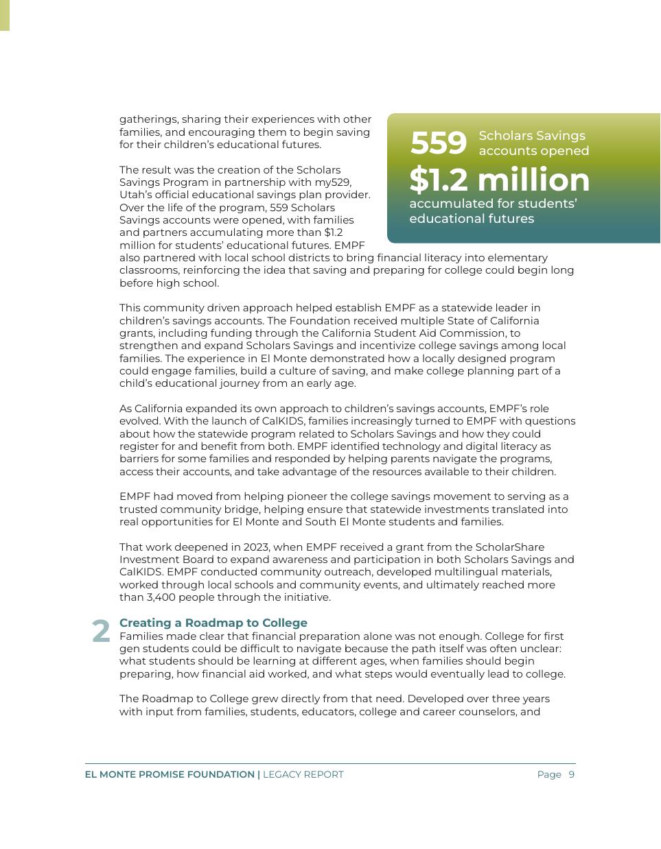 Legacy report page 9 of 28